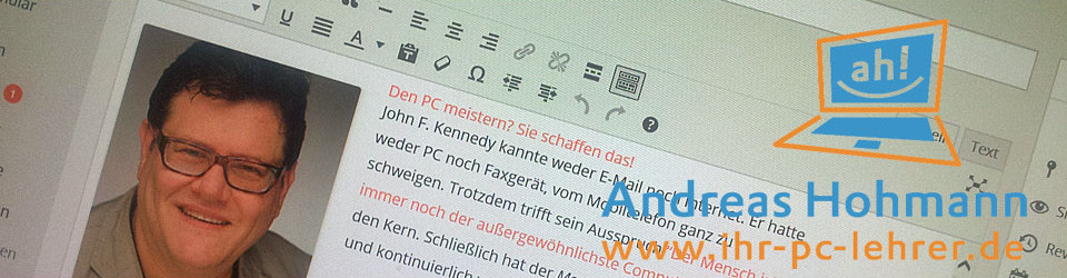 Andreas Hohmann – Ihr PC-Lehrer